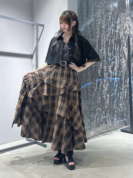 「アイテム（ブーツ）」を使った、ねねさん（レディース・155cm）の夏コーディネート