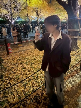 「メンズファッション」｜ハルキさん（メンズ・169cm）の秋コーディネート