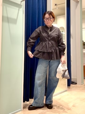 「MICO COULIER（ミコクリエ）のアイテム」を使った、shiraさん（レディース・155cm）の秋コーディネート