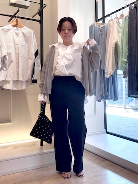 「NOLLEY’S（ノーリーズ）のアイテム」を使った、shiraさん（レディース・155cm）の春コーディネート