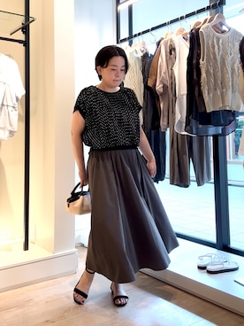 「アイテム（バックパック/リュック）」を使った、shiraさん（レディース・155cm）の夏コーディネート