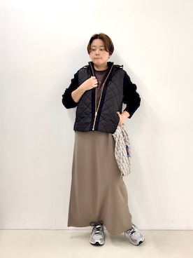 「キルティングジャケット」｜shiraさん（レディース・155cm）の秋コーディネート