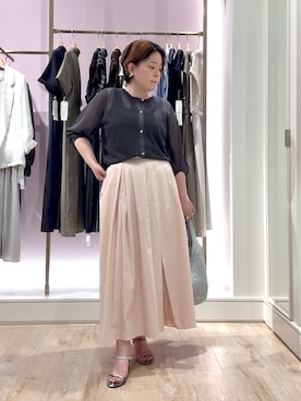 「MICO COULIER（ミコクリエ）のアイテム」を使った、shiraさん（レディース・155cm）の夏コーディネート