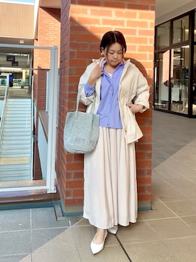 「NOLLEY’S（ノーリーズ）のアイテム（シューズ）」を使った、shiraさん（レディース・155cm）の冬コーディネート