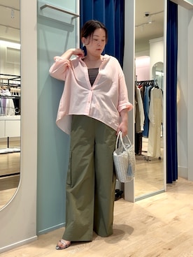 「MICO COULIER（ミコクリエ）のアイテム」を使った、shiraさん（レディース・155cm）の春コーディネート