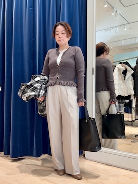 「ニット/セーター」｜shiraさん（レディース・155cm）の冬コーディネート