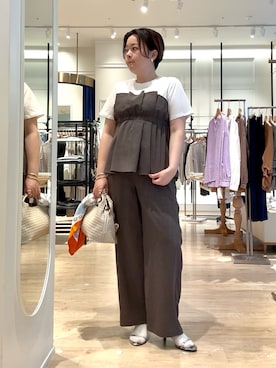 「NOLLEY’S（ノーリーズ）のアイテム」を使った、shiraさん（レディース・155cm）の春コーディネート