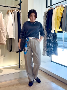 「NOLLEY'S LIGHT（ノーリーズライト）のアイテム」を使った、shiraさん（骨格ストレート・レディース・155cm）の冬コーディネート