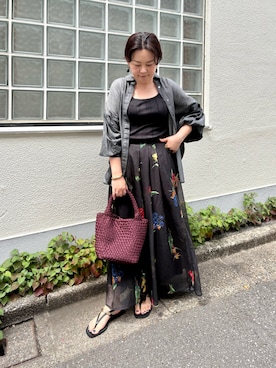 「NOLLEY’S（ノーリーズ）のアイテム」を使った、shiraさん（レディース・155cm）の夏コーディネート