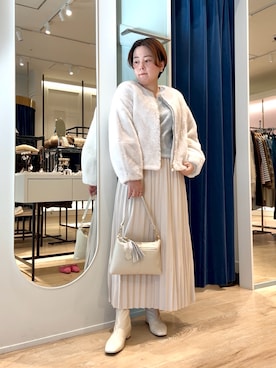 「アイテム（ブルゾン）」を使った、shiraさん（レディース・155cm）の秋コーディネート