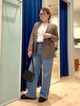 「MICO COULIER（ミコクリエ）のアイテム」を使った、shiraさん（レディース・155cm）の秋コーディネート