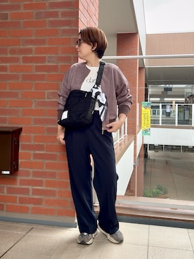 「アイテム（その他小物）」を使った、shiraさん（レディース・155cm）の秋コーディネート