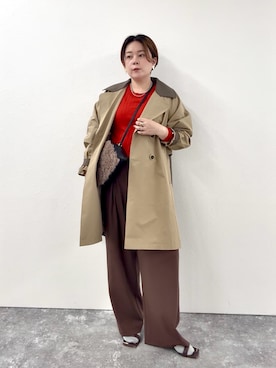 「NOLLEY’S（ノーリーズ）のアイテム（アクセサリー）」を使った、shiraさん（レディース・155cm）の秋コーディネート