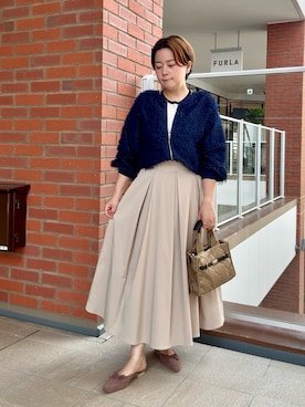 「アイテム（ブルゾン）」を使った、shiraさん（レディース・155cm）の秋コーディネート
