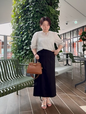 「NOLLEY'S LIGHT（ノーリーズライト）のアイテム」を使った、shiraさん（レディース・155cm）の夏コーディネート