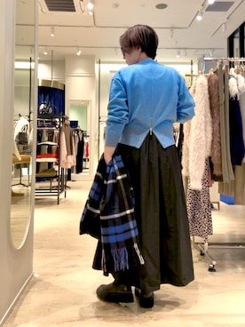 「アイテム（ファッション雑貨）」を使った、shiraさん（レディース・155cm）の秋コーディネート