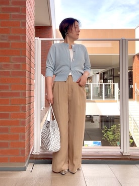 「NOLLEY’S（ノーリーズ）のアイテム」を使った、shiraさん（レディース・155cm）の春コーディネート