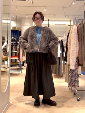 「アイテム（ブルゾン）」を使った、shiraさん（レディース・155cm）の秋コーディネート