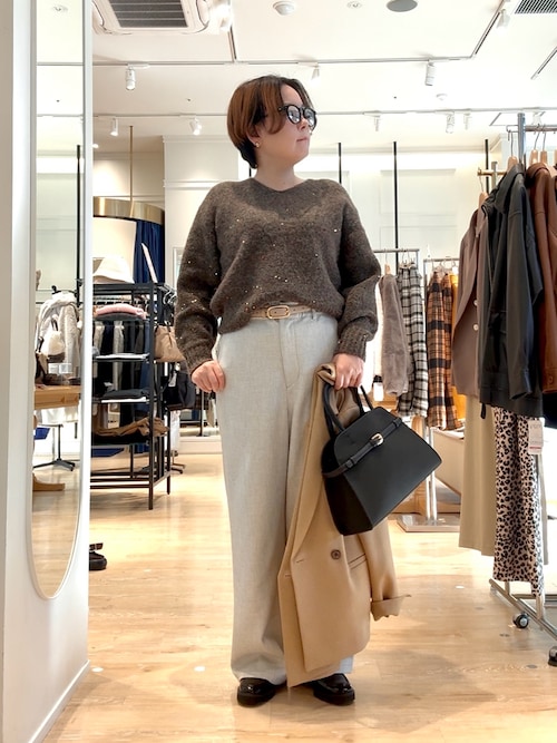 匿名発送　ノーリーズ　テーラードジャケット　ブラウン　ウールライク セール】ウールライクテーラードジャケット（テーラードジャケット