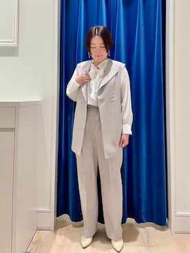 「きれいめコーディネート」｜shiraさん（レディース・155cm）の冬コーディネート