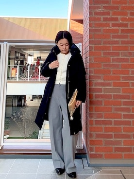 「NOLLEY'S LIGHT（ノーリーズライト）のアイテム」を使った、shiraさん（骨格ストレート・レディース・155cm）の冬コーディネート