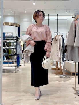 「NOLLEY’S（ノーリーズ）のアイテム」を使った、shiraさん（レディース・155cm）の冬コーディネート