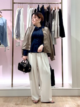 「MICO COULIER（ミコクリエ）のアイテム」を使った、shiraさん（レディース・155cm）の春コーディネート