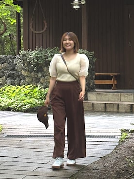 「archives（アルシーヴ）のアイテム」を使った、Yuinaさん（レディース・162cm）の秋コーディネート