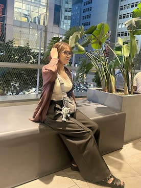 「earth music&ecology（アースミュージックアンドエコロジー）のアイテム」を使った、Yuinaさん（レディース・161cm）の秋コーディネート