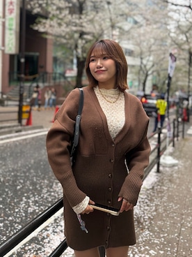 「COACH（コーチ）のアイテム」を使った、Yuinaさん（レディース・162cm）の春コーディネート
