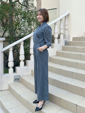 「アイテム（パンツドレス）」を使った、Yuinaさん（レディース・162cm）の冬コーディネート