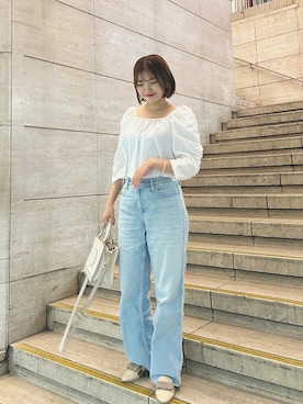 「アイテム（ローファー）」を使った、Yuinaさん（レディース・161cm）の秋コーディネート