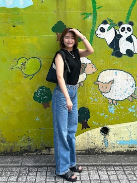 「UNIQLO（ユニクロ）のアイテム」を使った、Yuinaさん（骨格ストレート・レディース・161cm）の夏コーディネート