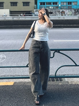 「DIANA（ダイアナ）のアイテム」を使った、Yuinaさん（レディース・162cm）の秋コーディネート