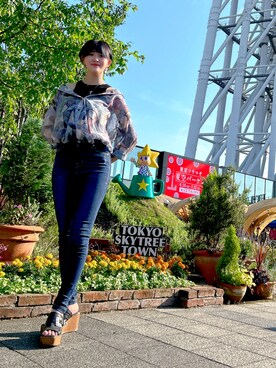 ユキ❄️さん（レディース・161cm）の夏コーディネート