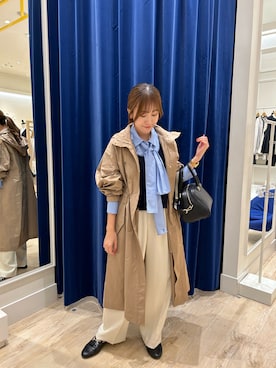 「NOLLEY’S（ノーリーズ）のアイテム（その他アウター）」を使った、ayakaさん（レディース・156cm）の秋コーディネート