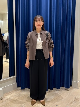 「アイテム（ブレスレット）」を使った、ayakaさん（レディース・156cm）の秋コーディネート