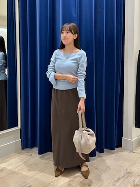 「ナロースカート」｜ayakaさん（レディース・156cm）の秋コーディネート