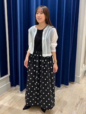 「アイテム（ワンピース）」を使った、ayakaさん（レディース・156cm）の夏コーディネート