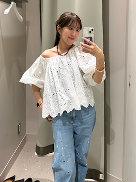 「NOLLEY’S（ノーリーズ）のアイテム（アクセサリー）」を使った、ayakaさん（レディース・156cm）の春コーディネート