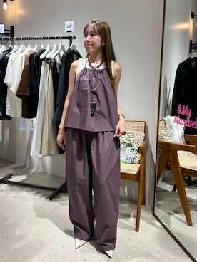 「NOLLEY’S（ノーリーズ）のアイテム」を使った、ayakaさん（レディース・156cm）の夏コーディネート
