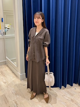 「ナロースカート」｜ayakaさん（レディース・156cm）の秋コーディネート