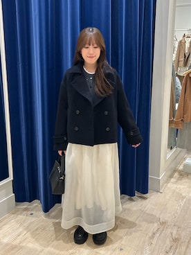 「おでかけコーデ」｜「アイテム（ジャケット/アウター）」を使った、ayakaさん（レディース・156cm）の冬コーディネート