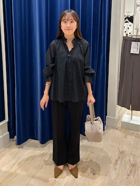 「ブラウスコーデ」｜「アイテム（アクセサリー）」を使った、ayakaさん（レディース・156cm）の夏コーディネート