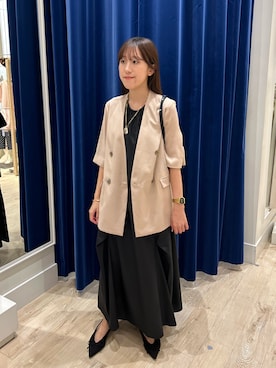 「アイテム（ワンピース/ドレス）」を使った、ayakaさん（レディース・156cm）の夏コーディネート