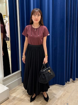「NOLLEY’S（ノーリーズ）のアイテム」を使った、ayakaさん（レディース・156cm）の夏コーディネート
