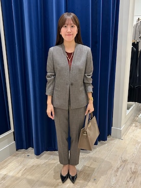 「スーツ」｜ayakaさん（レディース・156cm）の秋コーディネート