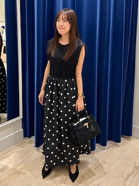「アイテム（ワンピース/ドレス）」を使った、ayakaさん（レディース・156cm）の夏コーディネート