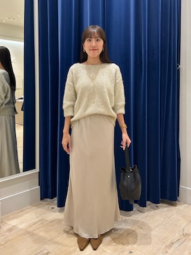 「ナロースカート」｜ayakaさん（レディース・156cm）の秋コーディネート