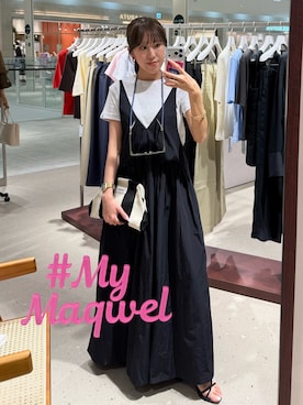 「アイテム（チャーム）」を使った、ayakaさん（レディース・156cm）の春コーディネート